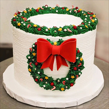 «Рождественский венок» купить - cаранск.сладкоежкин.рф