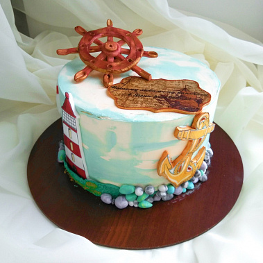Торт "Нашему капитану" купить - cаранск.сладкоежкин.рф