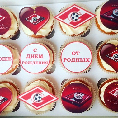 Капкейки "Спартак" купить - cаранск.сладкоежкин.рф